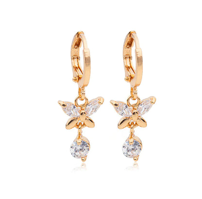 Crystal Bow Earrings