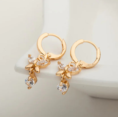 Crystal Bow Earrings